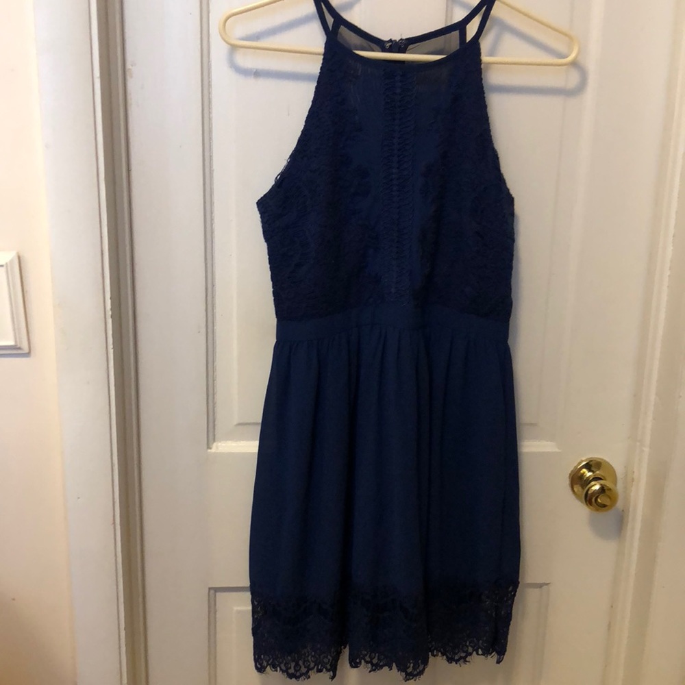 Francesca’s Blue Lace Dress